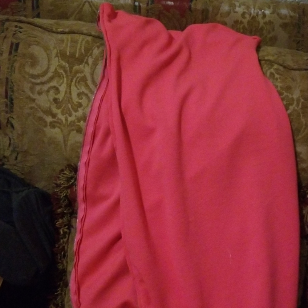 Form fitting dress hi low dress